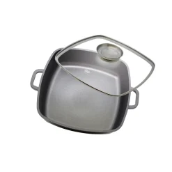 Alucast Servierpfanne mit Deckel "Dur Select" 28 x 28 cm