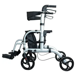 Aluminium Hybrid Rollator und Transportrollstuhl - AT51005