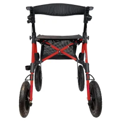 Aluminium Outdoor-Rollator mit Luftbereifung - AT51031 rot