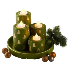 Auspuste-Teelichter, 4 Stück