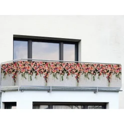 Balkon-Sichtschutz Rosen