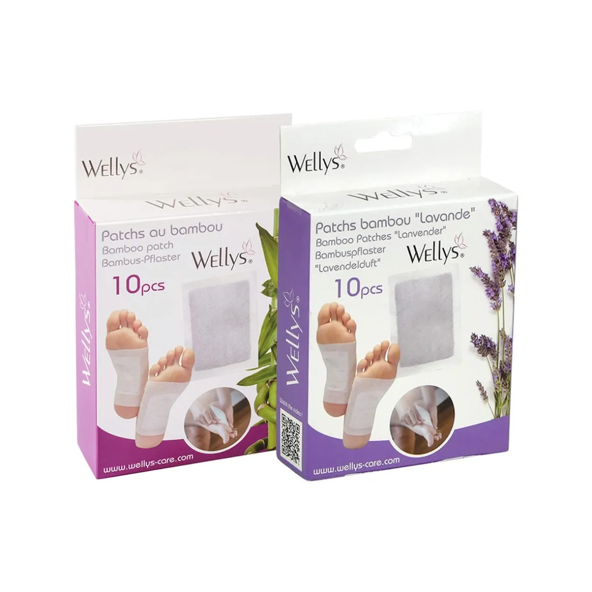 Bambus- und Lavendel-Pflaster-Set, 10 Stück + 10 Gratis