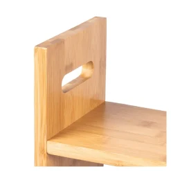 Bambusregal mit Küchenrollenhalter