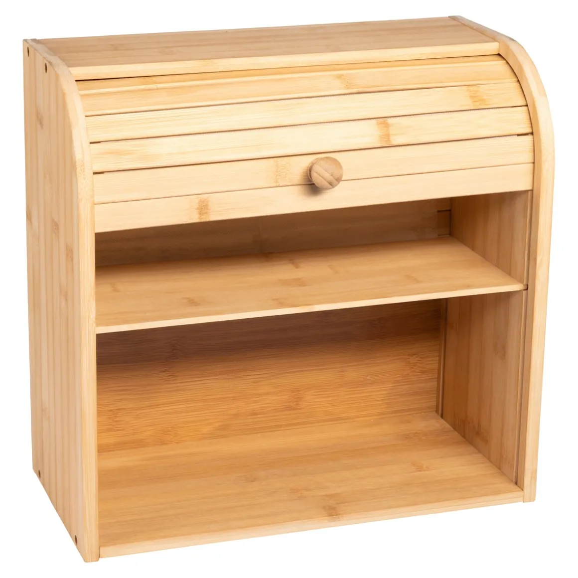 Bambus-Rollladen-Regal