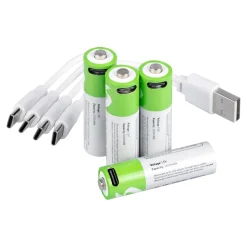 Batterien AA Mignon 1.400 mAh,﻿ wiederaufladbar, 4 Stück