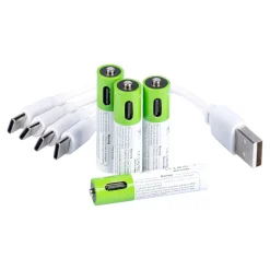 Batterien AAA Micro 400 mAh, wiederaufladbar, 4 Stück