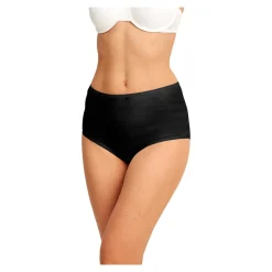 Baumwoll-Taillenslip schwarz - 5 Stück
