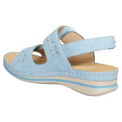 Bequem-Klettsandalette "Carina" hellblau