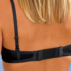 BH-Verlängerung, 3 Stück 2 Häkchen schwarz