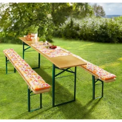 Bierbank-Auflage „Rose“ gelb