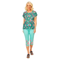 Blusenshirt „Blütenzauber“ grün