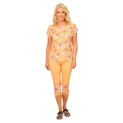Blusenshirt „Blütenzauber“ orange