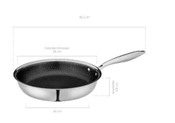 Bratpfanne, Edelstahl Hestia 1 x Pfanne