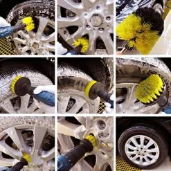 Bürstenaufsatz Bohrmaschine, 4-teilig