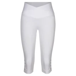 Capri-Leggings „Diamant-Optik“ weiß