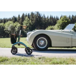 Carbon Rollator inklusive Tasche, faltbar British Racing Green