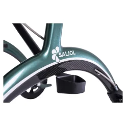 Carbon Rollator inklusive Tasche, faltbar British Racing Green