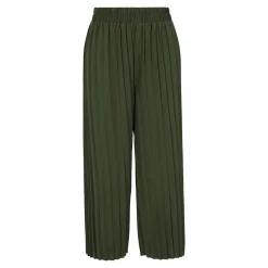 Culotte-Plisseehose „Sonja“ oliv
