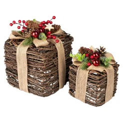 Dekofigur "Geschenke-Set", 2 Stück