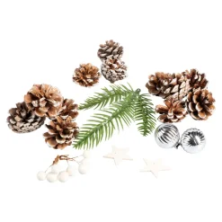 Dekomaterial „Natur“ weiß