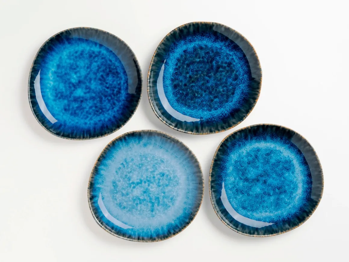 Dessertteller-Set, Steinzeug Wilde Schlucht