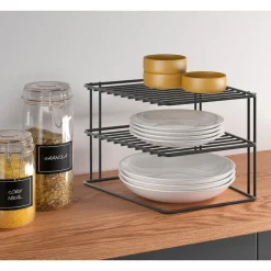 Eckschrankeinsatz "Palio" Lava mit 2 Etagen