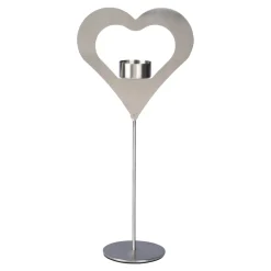 Edelstahl-Teelichthalter "Stern" Herz