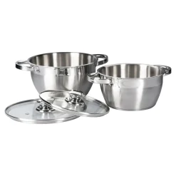 Edelstahl-Topfset, 4-teilig