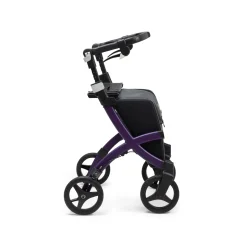 Einkaufsrollator Rollz Flex mit Sitz und Tasche, faltbar Dark Purple