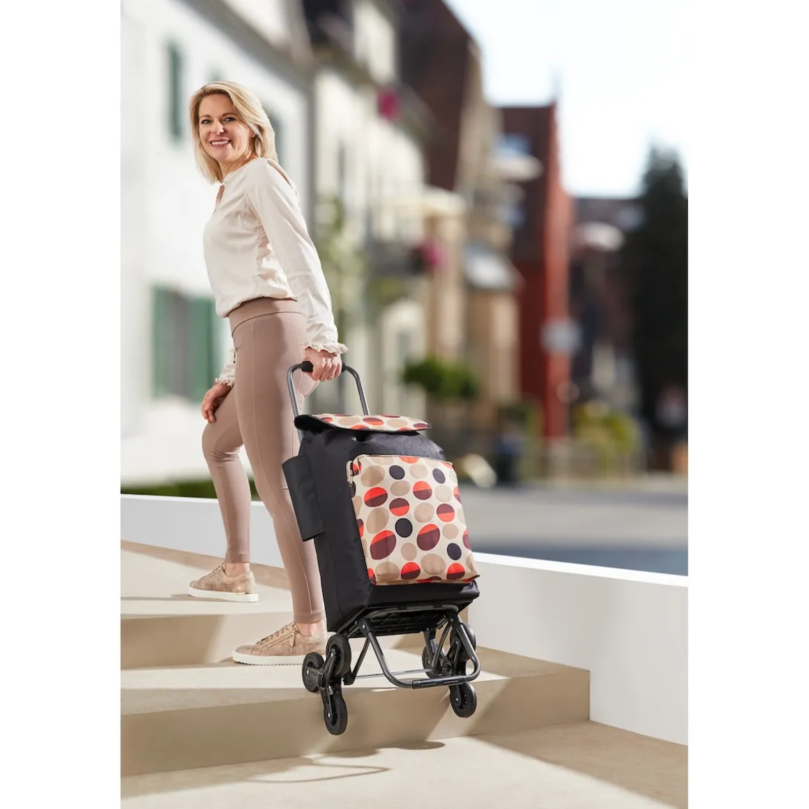 Einkaufs-Treppentrolley „Hugo“ mit Klappfunktion