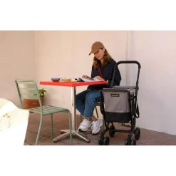 Einkaufstrolley EASY GO Fresh grau-schwarz