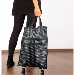 Einkaufstrolley mit Punkten Muster