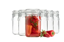 Einmachglas mit Deckel, 1,05 l GOTHIKA 6 x Einmachglas