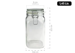 Einmachglas mit Deckel, 1,45 l GOTHIKA 6 x Einmachglas