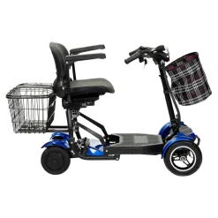 Elektroroller AT52317 mit Tasche & Korb blau