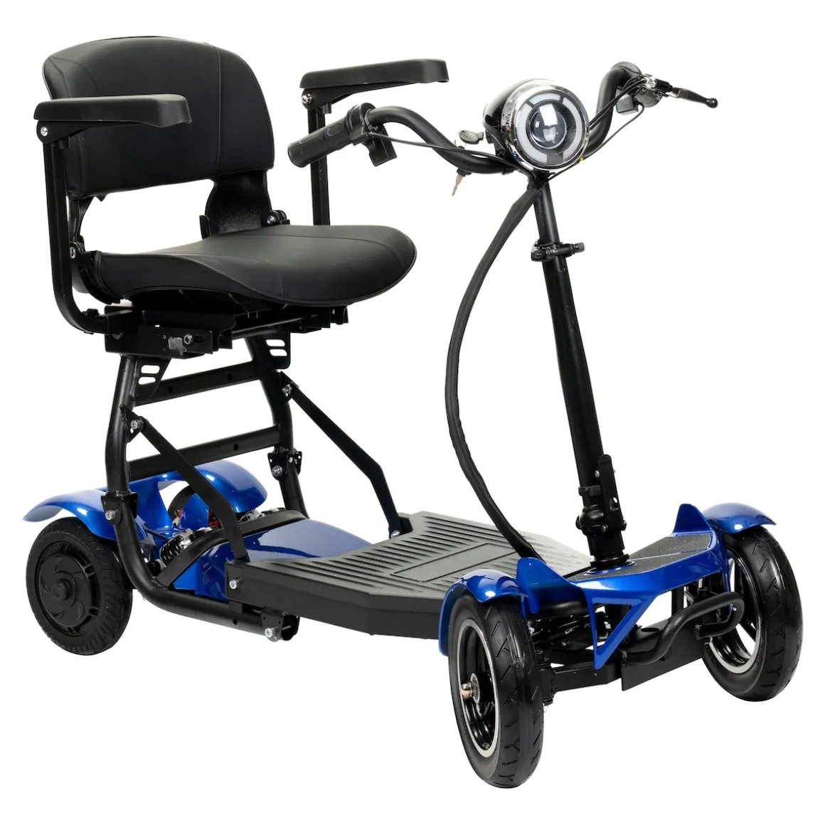 Elektroroller AT52317 mit Tasche & Korb blau