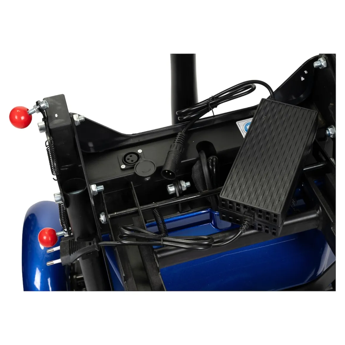 Elektroroller AT52317 mit Tasche & Korb blau