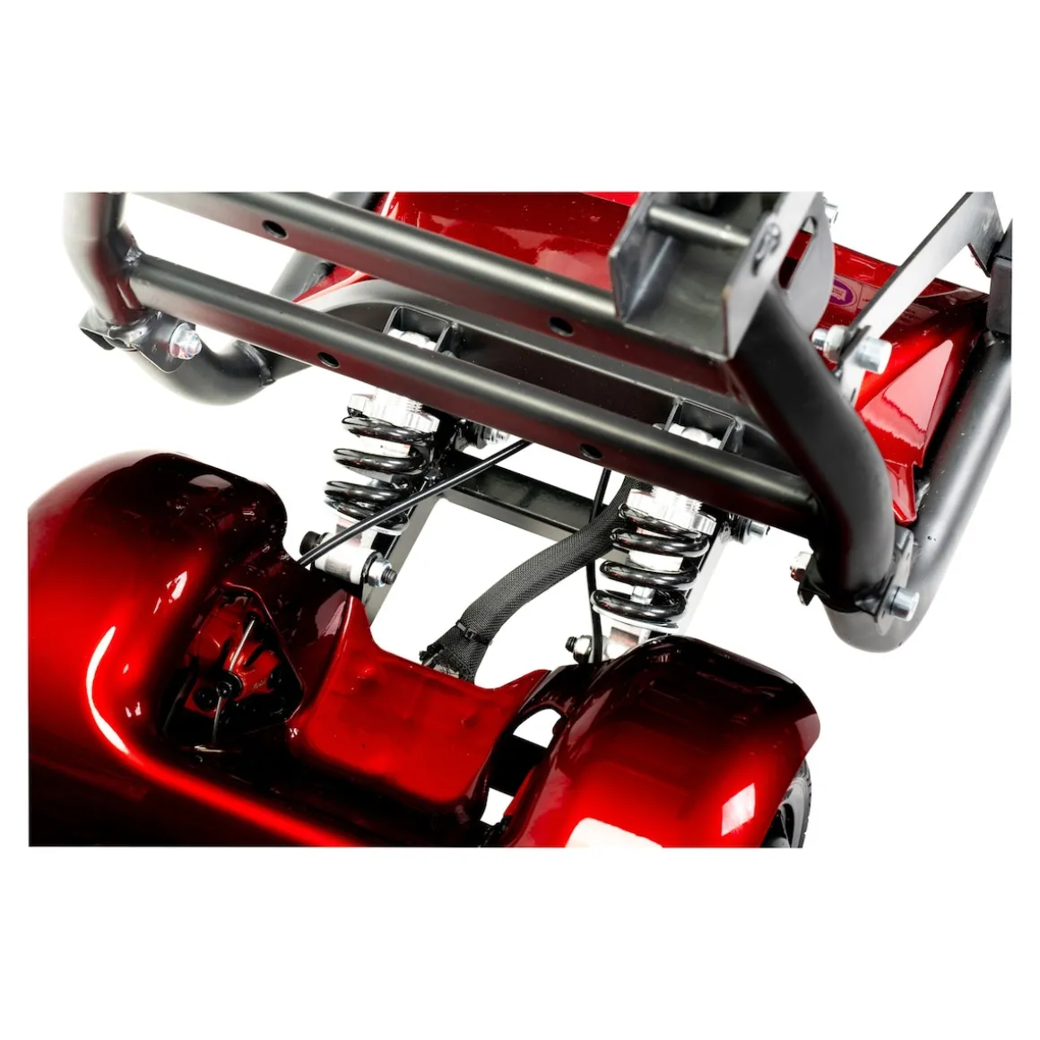 Elektroroller AT52317 mit Tasche & Korb rot