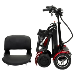 Elektroroller AT52317 mit Tasche & Korb rot