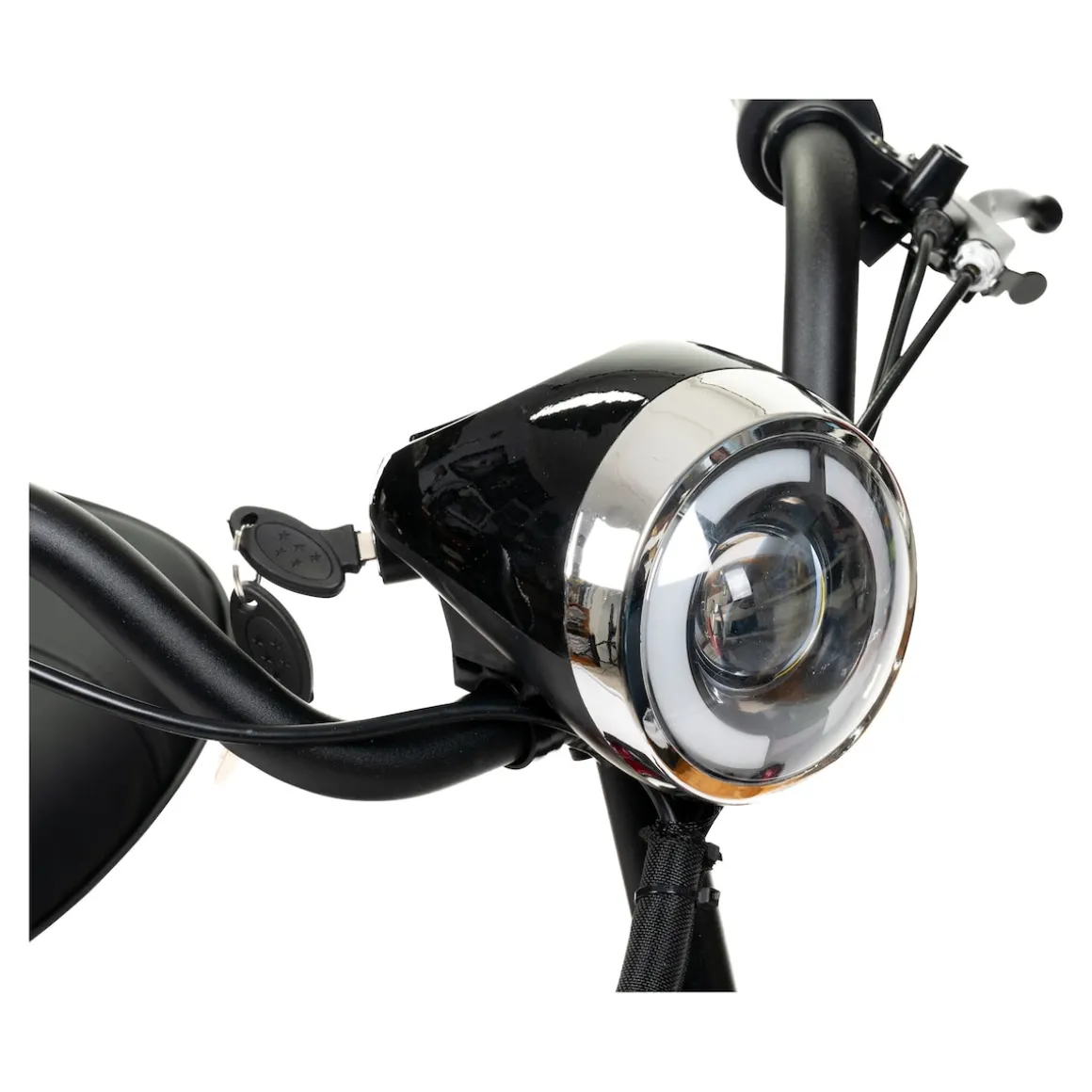 Elektroroller AT52317 mit Tasche & Korb rot