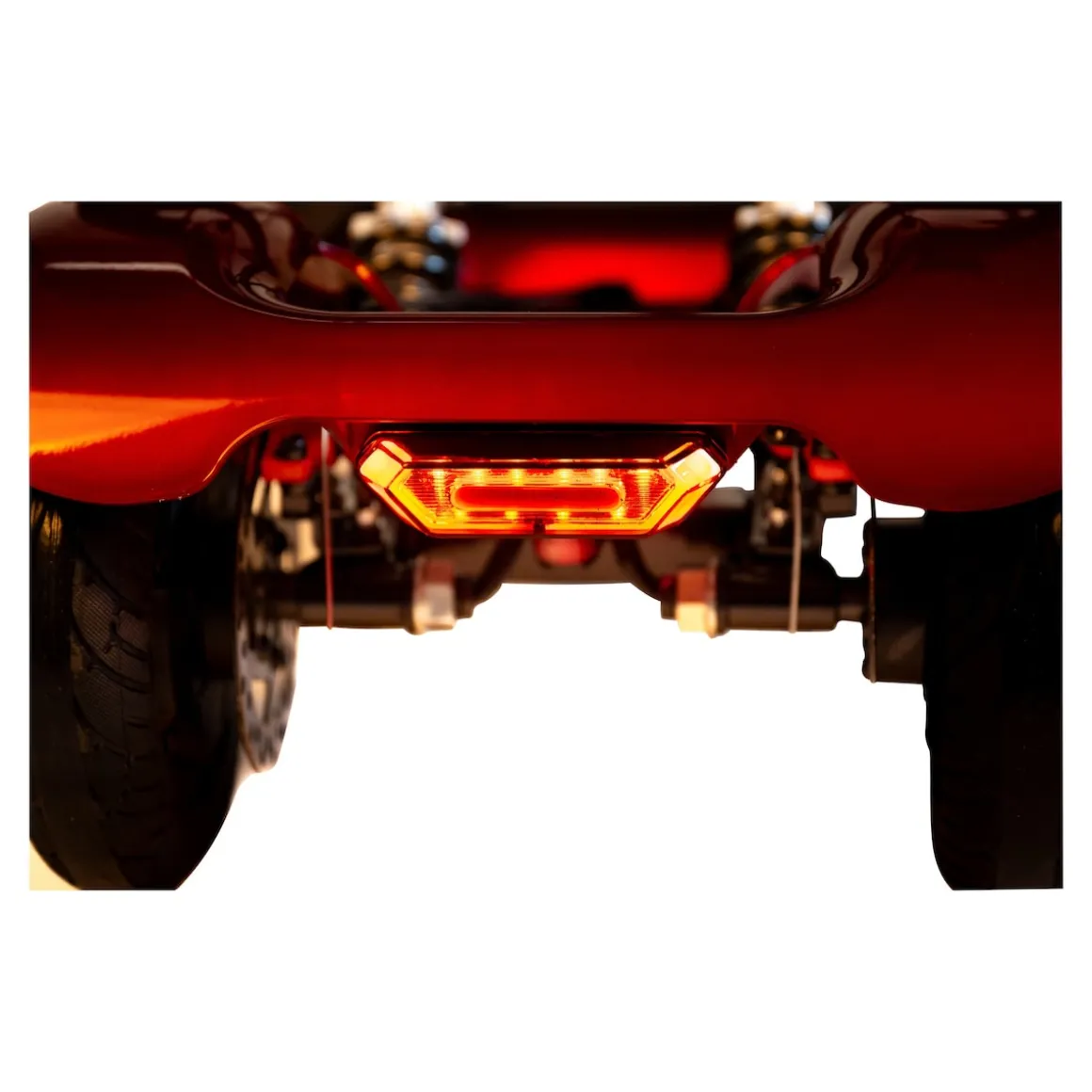 Elektroroller AT52317 mit Tasche & Korb rot