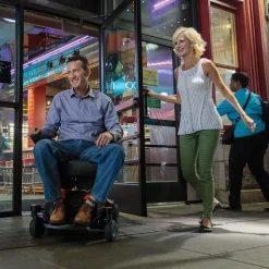 Elektrorollstuhl M35+ mit Staufächern, 6 km/h orange