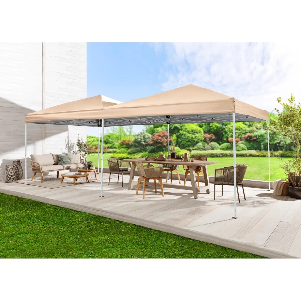 Faltpavillon, 3x6 m beige