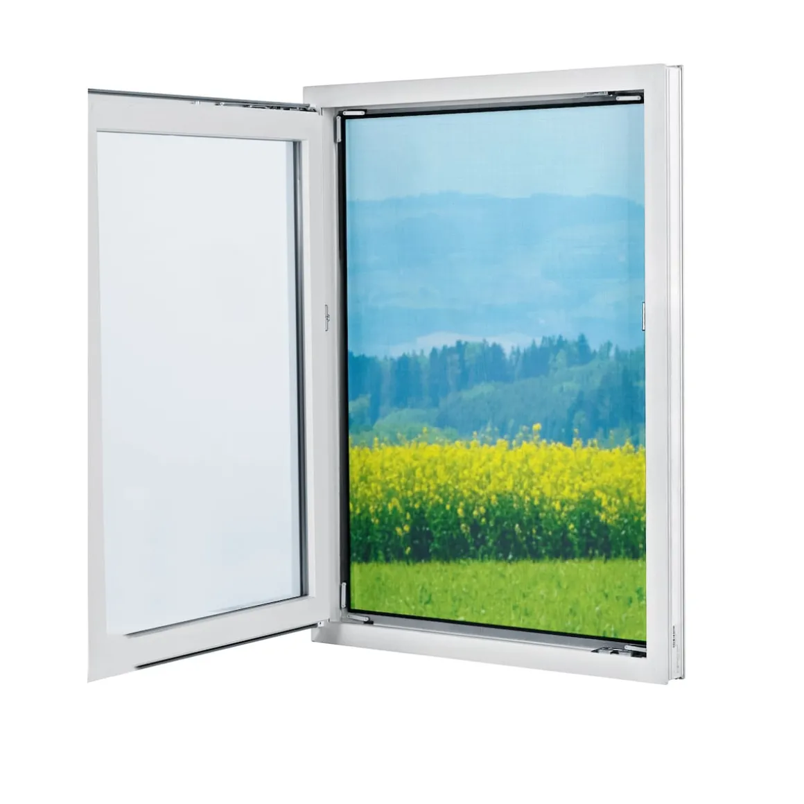 Fenster-Insektennetz "Magic Klick" mit Magnetbefestigung, 2 Stück je 150x130 cm, zuschneidbar