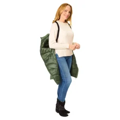 Figur-Steppmantel mit Trägern 