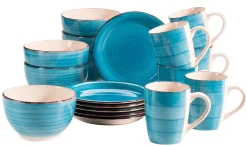 Frühstücksgeschirr, Steingut Lumaca Dunkelblau