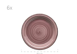 Frühstücksgeschirr, Steingut Lumaca Berry