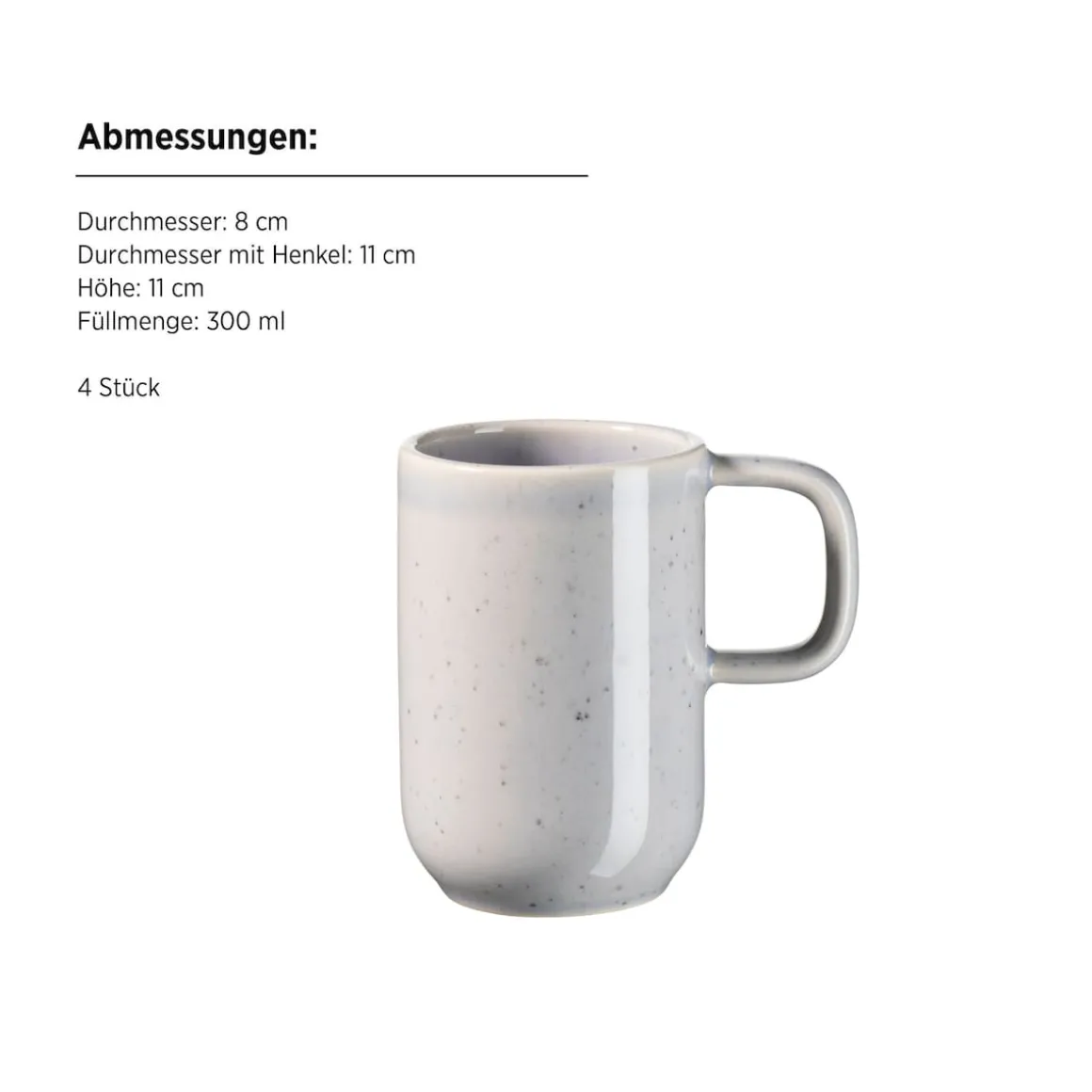 Frühstücksset, Steinzeug Candy Flieder