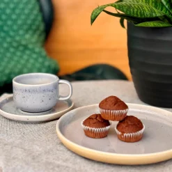 Frühstücksset, Steinzeug Candy Flieder