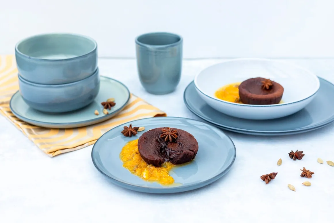 Frühstücksset, Steinzeug Livio Grün